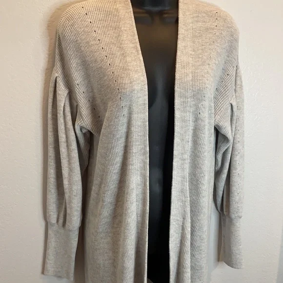 Express long puff sleeve cardigan - Picture 2 of 11